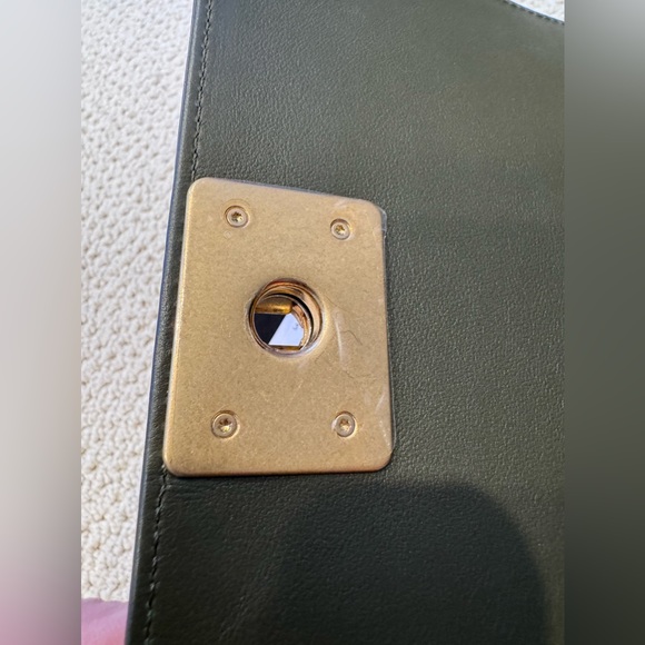 NWT 22K Chanel Small Boy Bag Kaki - Matte Gold Hardware - Picture 7 of 15